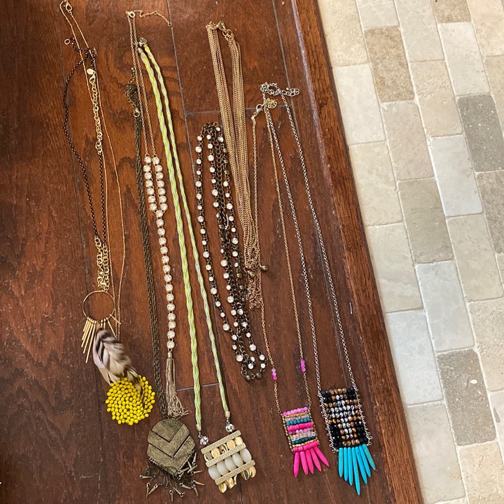 Costume jewelry necklace bundle